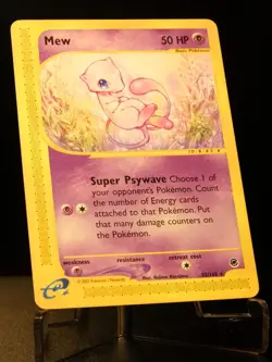 Mew 55/165 Rare Expedition Base Set Pokemon E Card LP Non Holo 2002 WotC - Image 1