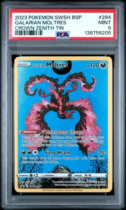PSA 9 Galarian Moltres SWSH284 SWSH: Sword & Shield Promo Cards Holo - Image 1