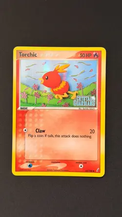 Torchic Reverse Holo 65/100 Ex Crystal Guardians Stamped Pokemon Card - Image 1