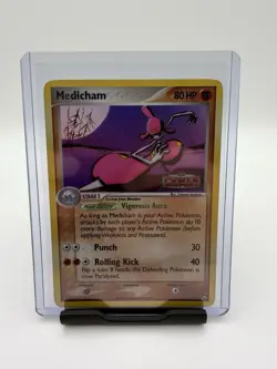 Medicham 34/108 EX Power Keepers Reverse Holo Stamped Pokemon Card - Image 1
