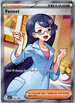 Pokemon Card - Fennel 162/086 Black Bolt Ultra Rare Holo Near Mint - Image 1