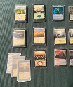 Lot of sealed MTG land packs from various sets. - Image 2
