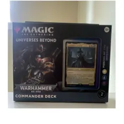 Magic: The Gathering Warhammer 40,000 Commander Deck Imperium Foil-Etched Tokens - Image 1