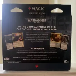 Magic: The Gathering Warhammer 40,000 Commander Deck Imperium Foil-Etched Tokens - Image 2