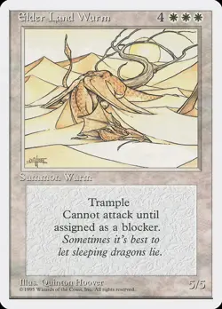MTG Elder Land Wurm ** Fourth Edition ** English - Image 1