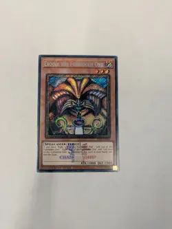 Yugioh! Exodia the Forbidden One EMBLAZONED SECRET 25LP-EN000 WORLD CHAMPIONSHIP - Image 1