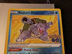 Radiant Blastoise 18/078 Pokemon GO Radiant Rare NM FREE SHIPPING! - Image 2