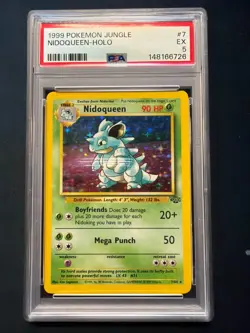 PSA 5 Nidoqueen Holo #7 – 1999 Pokemon Jungle - Image 1