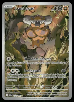 2025 Landorus - 131/086 Illustration Rare Holo NM SV: Black Bolt Pokemon - Image 1