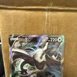 Lugia V (Alternate Full Art) 186/195 Silver Tempest Pokemon Near mint ships fast - Image 2