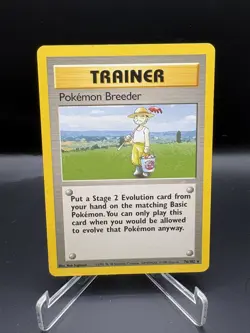 Pokemon Breeder 76/102 - Base Set - Non-Holo Rare WOTC Pokemon Card - LP/NM - Image 1