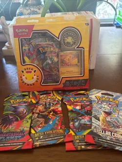 Pokemon TCG Pokemon Day 2026 Pikachu Promo & 4 Booster Packs - Lot Of 5 - Image 1