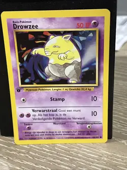 Drowzee 49/102 1st Edition Base Set NM DUTCH Pokemon Free Ship - Image 1