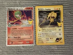 Pokemon Vintage EX & WOTC Era Lot Gardevoir ex Delta Species Rocket’s Zaptos - Image 1