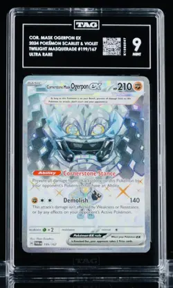 Pokemon TCG - Cornerstone Mask Ogrepon Ex - 199/167 - 2024 SV05: TWM En - TAG 9 - Image 1