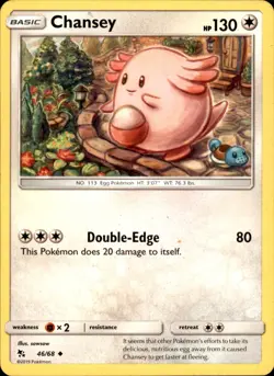 Chansey - 46/68 (#47 Pikachu Stamped) 046/068 - Pokemon Battle Academy - LP - Image 1