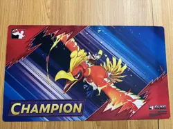 Pokemon Ethan's Ho-Oh League Cup Champion Playmat - New! - Image 1