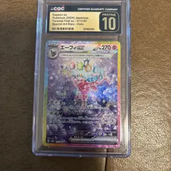 🌓🌗 CGC 10 Espeon SAR 211/187 Terastal Festival Japanese Prismatic Pokemon - Image 1