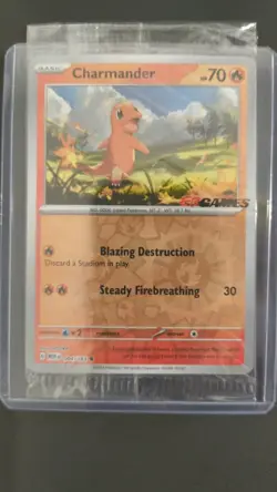 Charmander - 004/165 - Pokemon 151 EB GAMES Stamp - Sealed Promo - Pokemon - Image 2