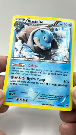 Pokemon Blastoise 16/101 Plasma Blast Holo 2012 TCG *MP* - Image 2