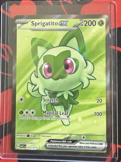 Pokemon 2026 Ascended Hero’s Sprigatito EX 251/217 Ultra Rare Full Art NM - Image 1