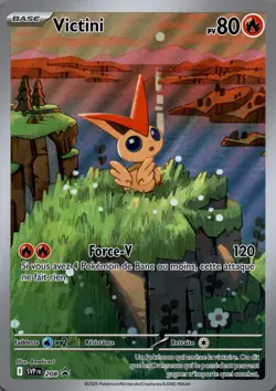 Carte Pokemon Victini AR SVP 208 PROMO JUMBO EV10.5 BLK / WHT FR NEUVE - Image 1