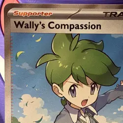 Wally's Compassion Ultra Rare Full Art 176/132 Pokemon Mega Evolution English NM - Image 5