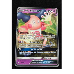 Pokemon TCG Mr. Mime GX 67/181 Team Up Ultra Rare Holo Basic 150 HP Eng - Image 1