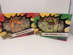 2 Pokemon TCG Ascended Heroes Mega ex Box Bundle Emboar Meganium New - Image 1