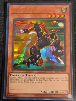 Yugioh! Strike Ninja IOC-EN007 Ultra Rare Unlimited NM - Image 1