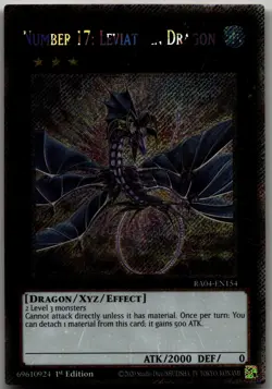Number 17: Leviathan Dragon (Platinum Secret Rare) Platinum Secret Rare Quarter - Image 1