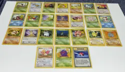 Pokemon Vintage Jungle Theme Set Of 24 English Cards Common & Uncommon Included - Image 1
