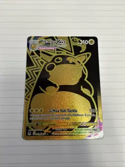 Pokemon TCG Pikachu VMAX Gold Card TG29/TG30 NM Pack Fresh - Image 1