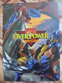 OverPower PowerSurge Marvel Fleer 1995 Domino Hero Character Card Very Rare LP - Image 2
