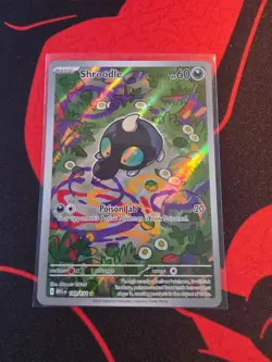 Pokemon Card TCG: Shroodle 149/132 Mega Evolution Illustration Rare (IR) Holo NM - Image 1