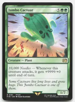Jumbo Cactuar 191 Rare Cards Magic: The Gathering Near Mint - Image 1