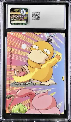 Pokemon 2000 Topps Surfing Pikachu Stick On Card 8 Of 10 Series 2 CGC 7.5 NM + - Image 2
