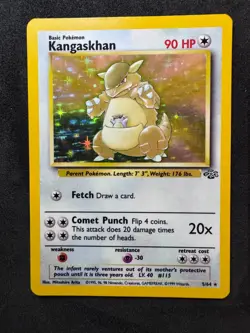 Kangaskhan #5 Jungle Holo Rare - Pokemon Card from the 90s - Image 1