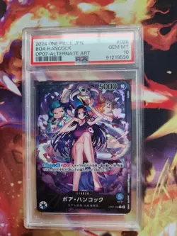 PSA 10 Boa Hancock OP07-038 Alternate Art Japanese One Piece Card - Image 1