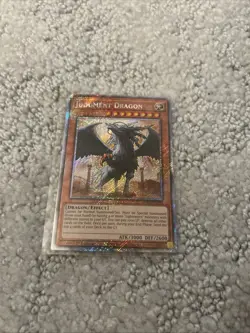 Yu-Gi-Oh Judgement Dragon Platinum Secret Rare Card RA03-EN196 - Image 1