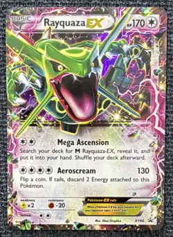 Rayquaza EX XY66 Ultra Rare Black Star Promo Pokemon TCG Card - LP/MP - Image 1