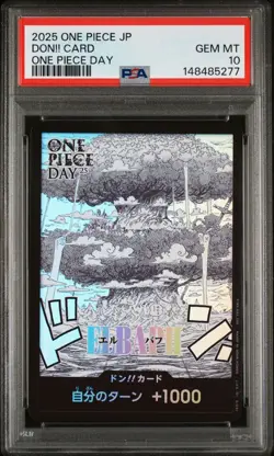 PSA 10 2025 ONE PIECE JAPANESE PROMOS ONE PIECE DAY DON!! CARD Elbaph - Image 1