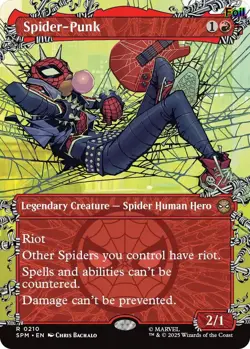 Spider-Punk (0210) (Borderless) Foil 210 Marvel's Spider-Man NM EN - Image 1