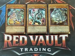 Yu-Gi-Oh Blue-Eyes White Dragon 3 Card Lot LOB SDK Art Set NM Legendary Kaiba - Image 1