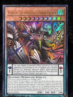 Nervedo The Shadebeast Power Patron Yu-Gi-Oh Blazing Dominion 1st Edition - Image 1