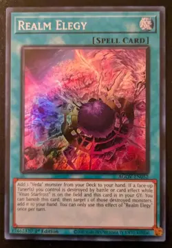 Realm Elegy AGOV-EN052 1st Edition Super Rare Age Of Overlord Yu-Gi-Oh! TCG - Image 1