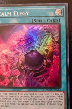Realm Elegy AGOV-EN052 1st Edition Super Rare Age Of Overlord Yu-Gi-Oh! TCG - Image 3