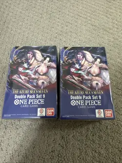 2x One Piece TCG Double Pack Box Set 9 The Azure Sea's Seven OP-14 EB04- Sealed - Image 1