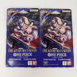 One Piece Sleeved Booster Pack The Azure Seas Seven English OP-14 Lot of 2 - Image 1