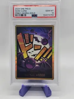 PSA 10 One Piece TCG PRB-01 Gecko Moria Gold Don - Image 1